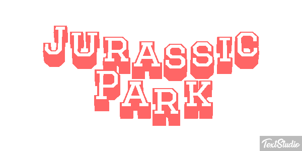 Jurassic Park Tekst effect