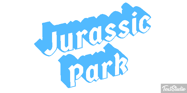 Jurassic Park Tekst effect