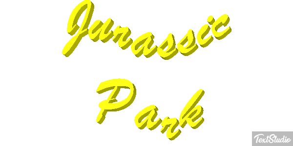 Jurassic Park Tekst effect