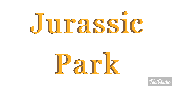 Jurassic Park Tekst effect