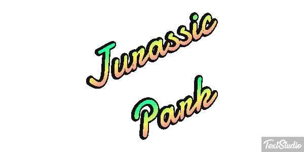 Jurassic Park Tekst effect