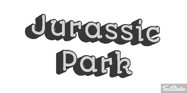 Jurassic Park Tekst effect