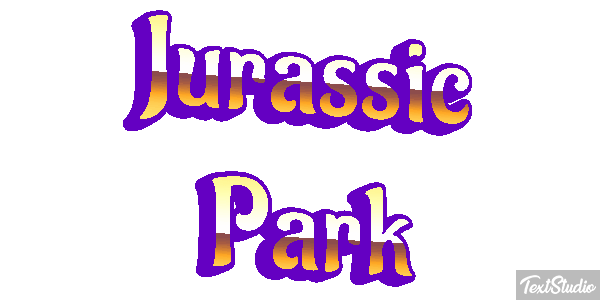 Jurassic Park Tekst effect