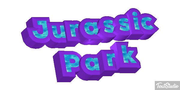 Jurassic Park Tekst effect
