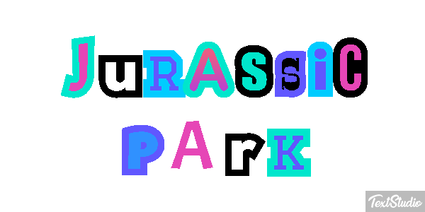 Jurassic Park Tekst effect