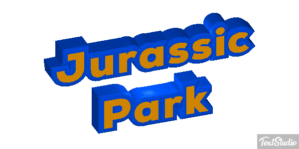 Jurassic Park Tekst effect