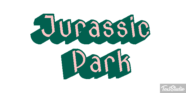 Jurassic Park Tekst effect