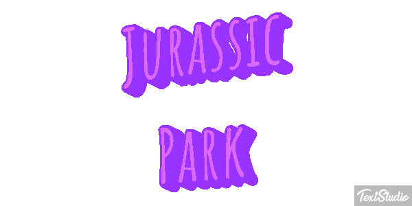 Jurassic Park Tekst effect