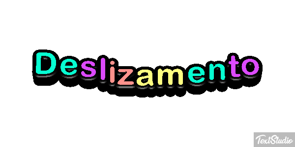 Deslizamento Efeito do texto
