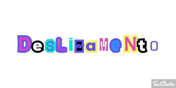 Deslizamento Efeito do texto