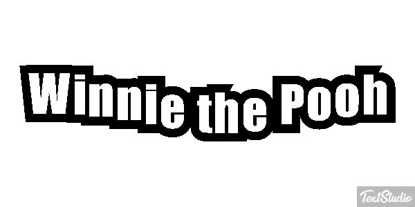 Winnie the Pooh Tekst effect