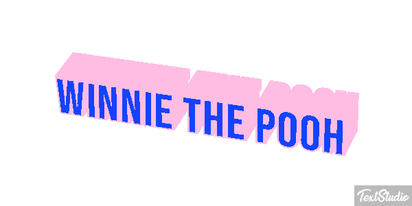 Winnie the Pooh Tekst effect