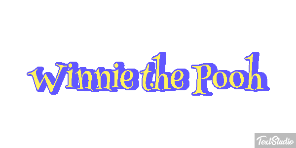 Winnie the Pooh Tekst effect