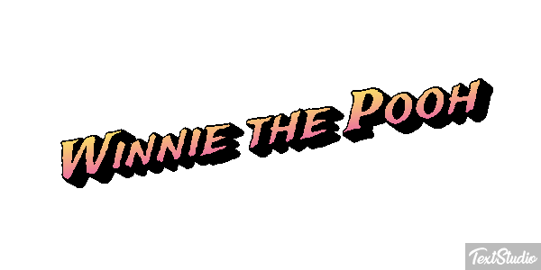 Winnie the Pooh Tekst effect