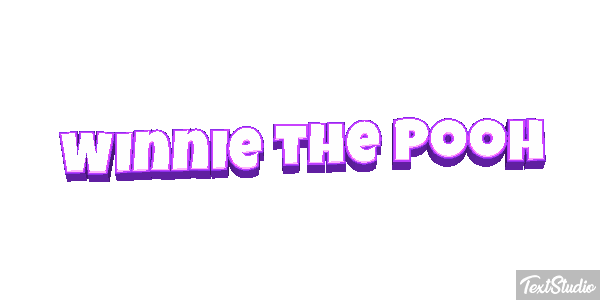 Winnie the Pooh Tekst effect