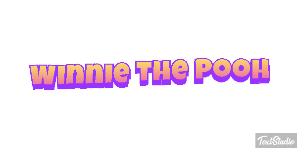 Winnie the Pooh Tekst effect