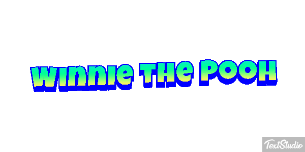 Winnie the Pooh Tekst effect