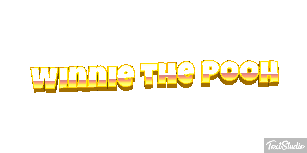 Winnie the Pooh Tekst effect