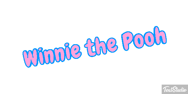 Winnie the Pooh Tekst effect