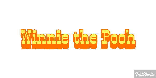 Winnie the Pooh Tekst effect