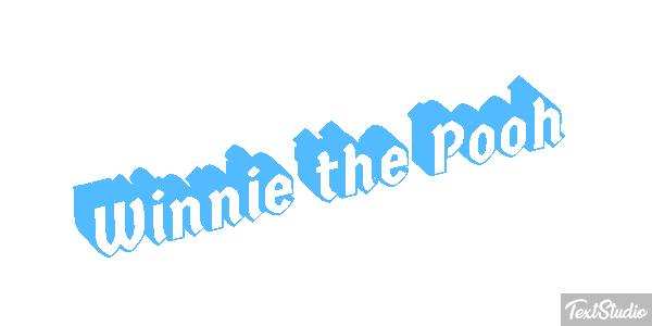 Winnie the Pooh Tekst effect