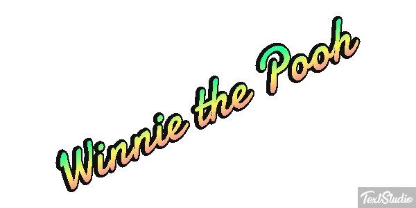 Winnie the Pooh Tekst effect