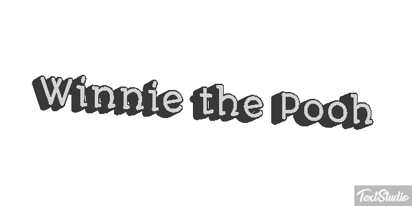 Winnie the Pooh Tekst effect