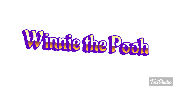 Winnie the Pooh Tekst effect
