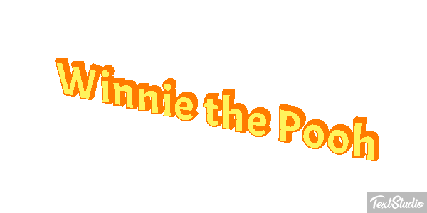 Winnie the Pooh Tekst effect