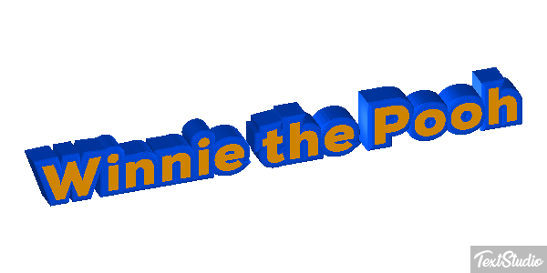Winnie the Pooh Tekst effect