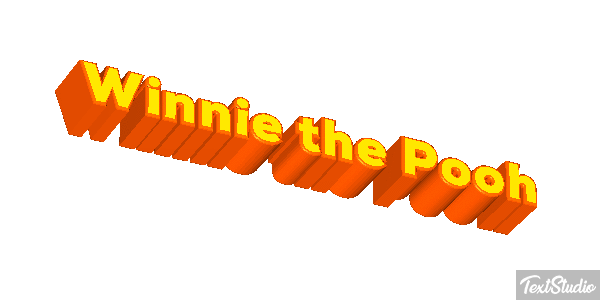 Winnie the Pooh Tekst effect