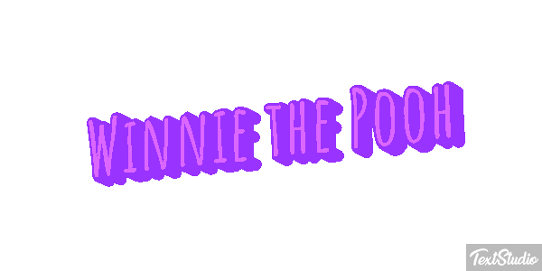 Winnie the Pooh Tekst effect