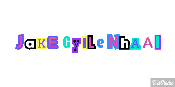 Jake Gyllenhaal Tekst effect