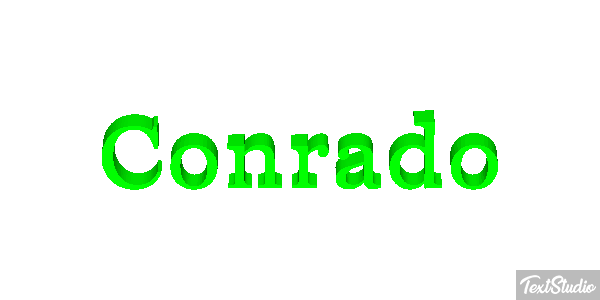 Conrado Efecto de texto