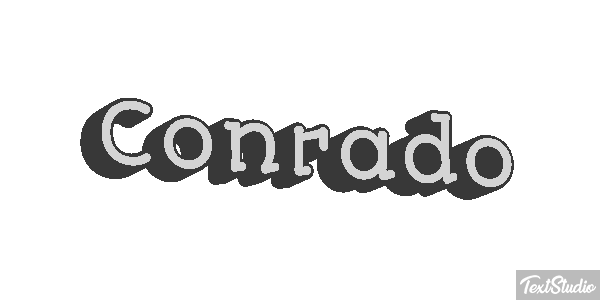 Conrado Efecto de texto