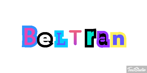 Beltràn Efecto de texto