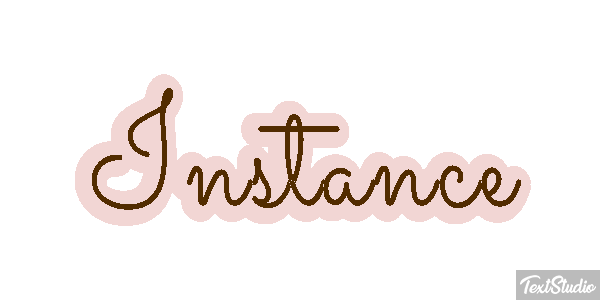 Instance Efecto de texto