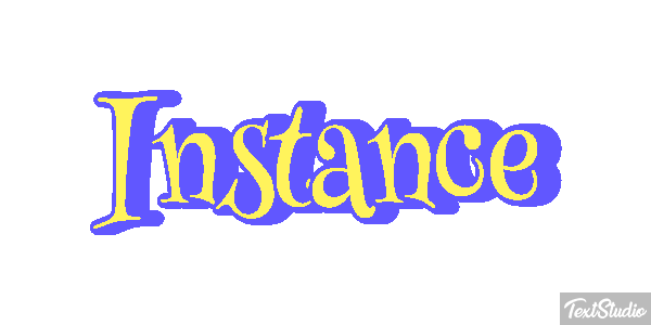 Instance Efecto de texto