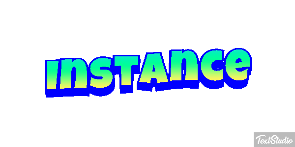 Instance Efecto de texto