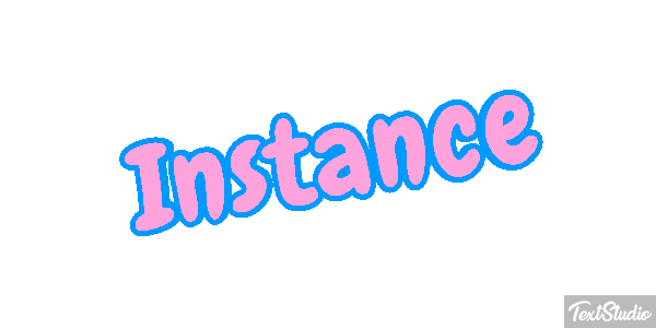 Instance Efecto de texto