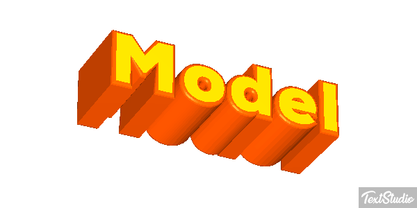 Model Effetto testo