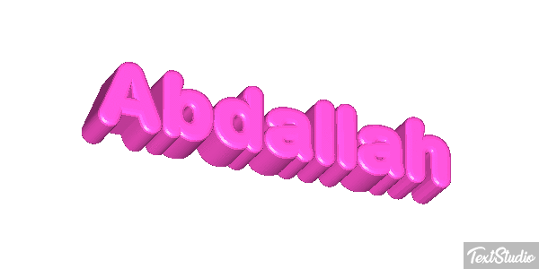 Abdallah Text effect