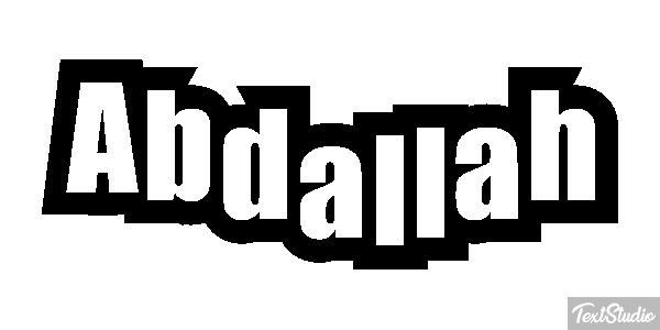 Abdallah Text effect