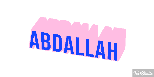 Abdallah Text effect