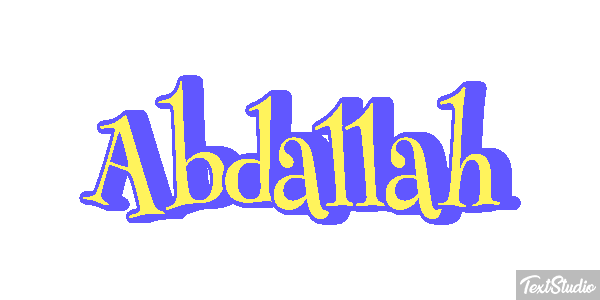 Abdallah Text effect