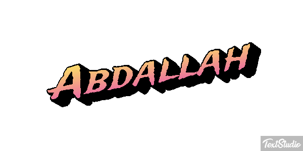 Abdallah Text effect