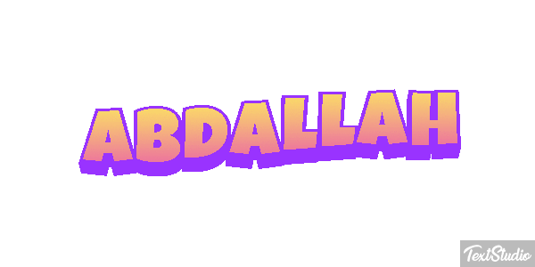 Abdallah Text effect