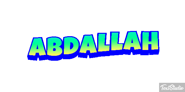 Abdallah Text effect