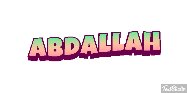 Abdallah Text effect