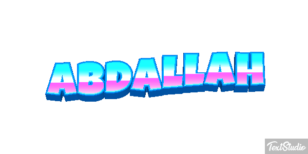 Abdallah Text effect
